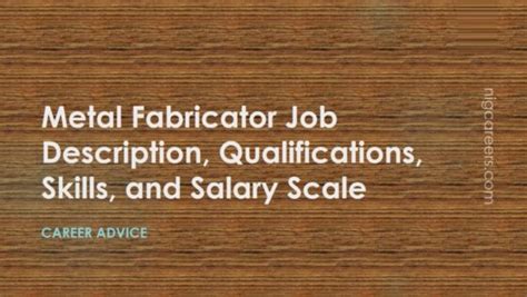 metal fabricator salary|metal fabricator job duties.